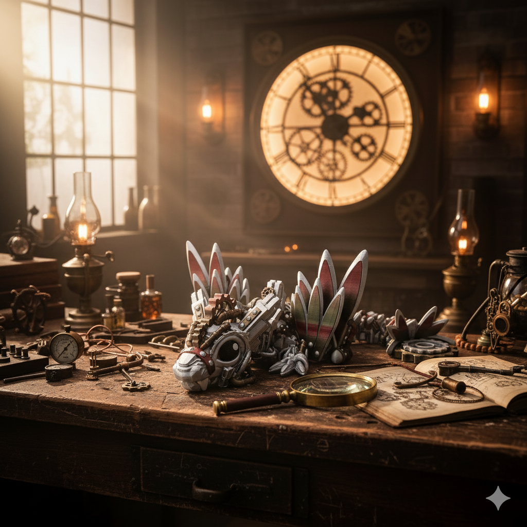 Steampunkdrache Baby Ansicht 5